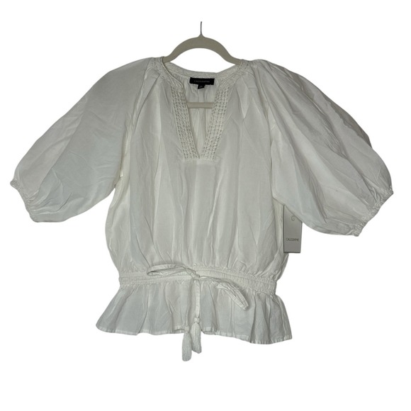 Calligraphie Tops - Calligraphie Anthropologie Top‎ Small Balloon Sleeve Peasant Resort Oversized